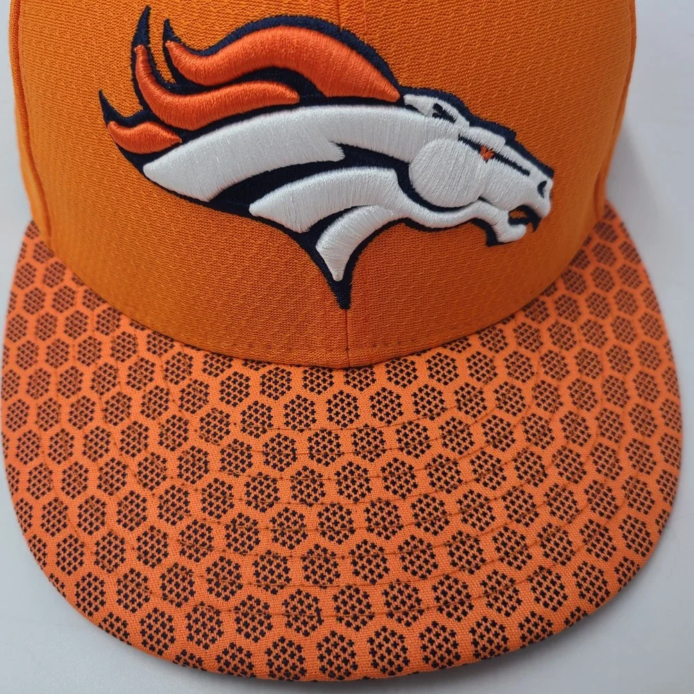 Denver Broncos Hat Fitted 8 New Era 59Fifty Orange Blue NFL Football Logo‎ Men